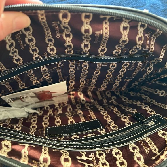 Tignanello Black Large Leather Satchel - Picture 5 of 6